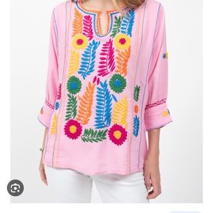 Sister Mary embroidered blouse NWOT